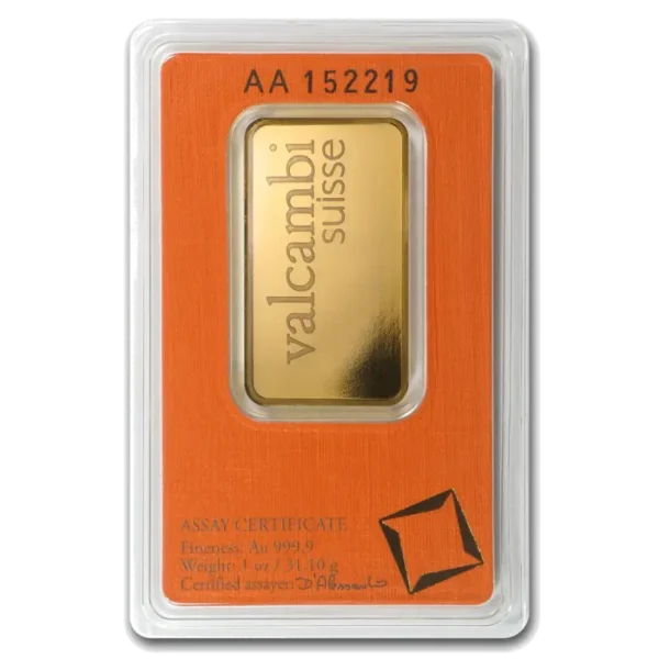 1 oz Gold Bar | Valcambi