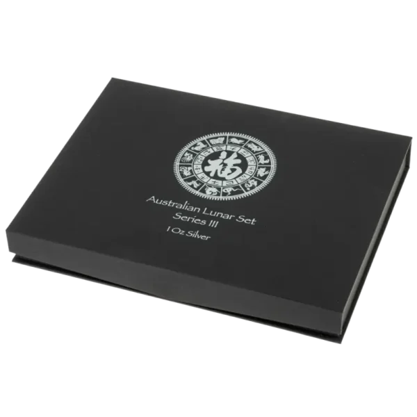 12 x 1 oz Lunar III Silver Coin Box