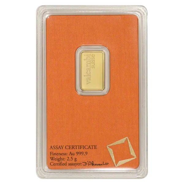 2.5g Gold Bar | Valcambi