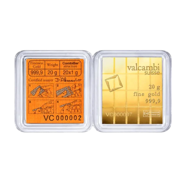20 x 1g CombiBar® | Gold | Valcambi