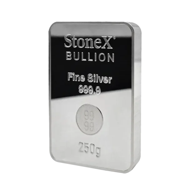 250g Silver Coin Bar StoneX Bullion