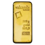 500g Gold Bar | Valcambi | Casted