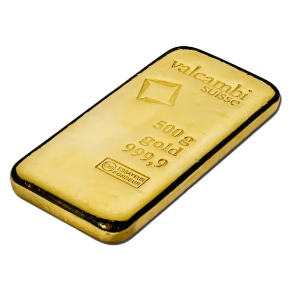500g Gold Bar | Valcambi | Casted