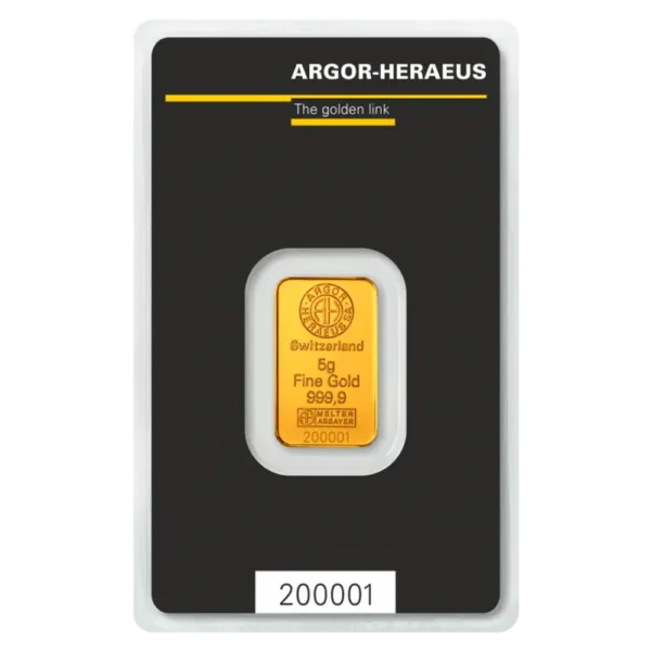 5g Gold Bar | Argor-Heraeus