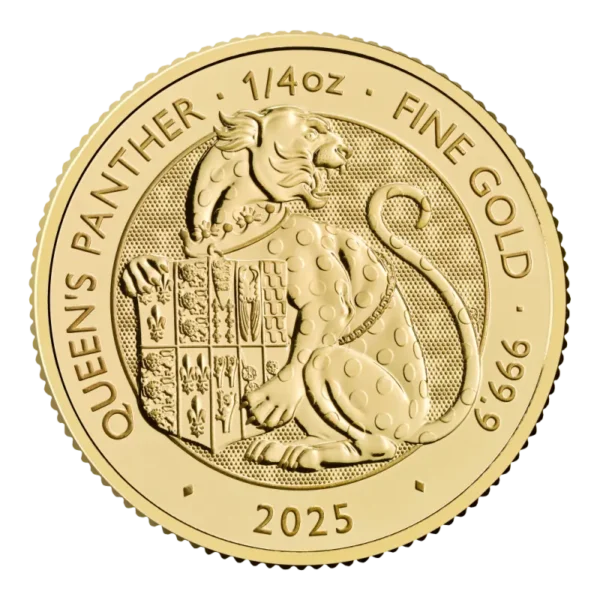 1/4 oz Tudor Beasts Queen's Panther Gold Coin | 2025