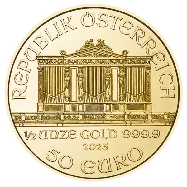 1/2 oz Vienna Philharmonic Gold Coin | 2025