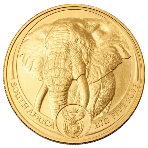 1 oz Big Five Elephant Gold Coin | 2025