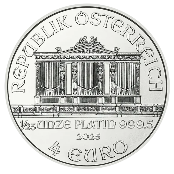1/25 oz Vienna Philharmonic Platinum Coin | 2025