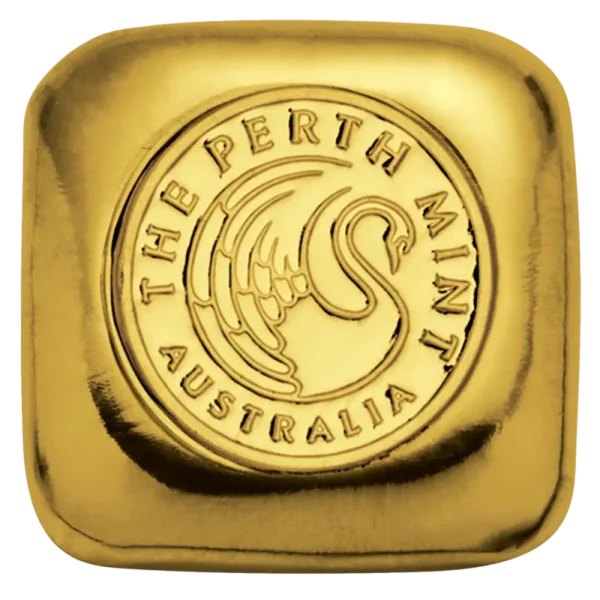 1 oz Perth Mint Gold Cast Bar