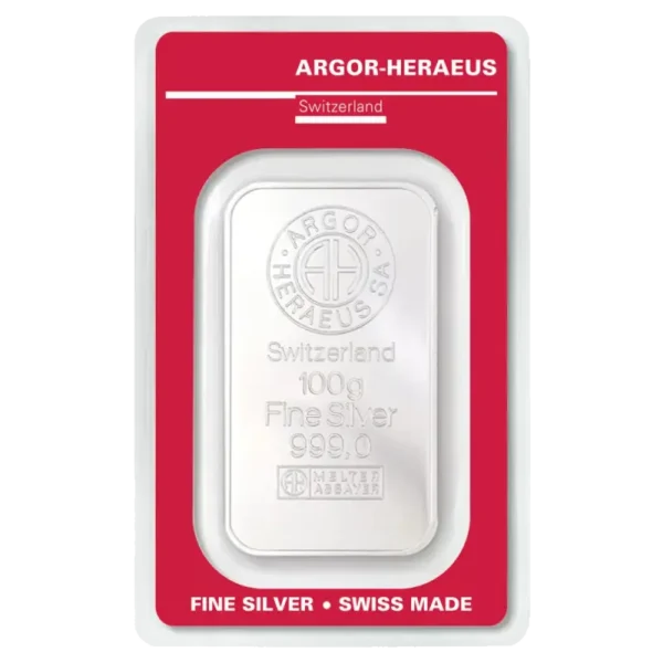 100g Silver Bar | Argor-Heraeus