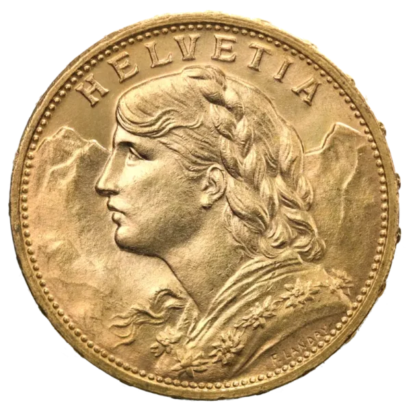 20 Swiss Francs Vreneli | Gold | 1897-1949