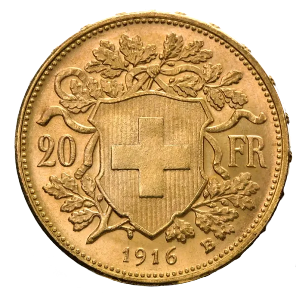 20 Swiss Francs Vreneli | Gold | 1897-1949