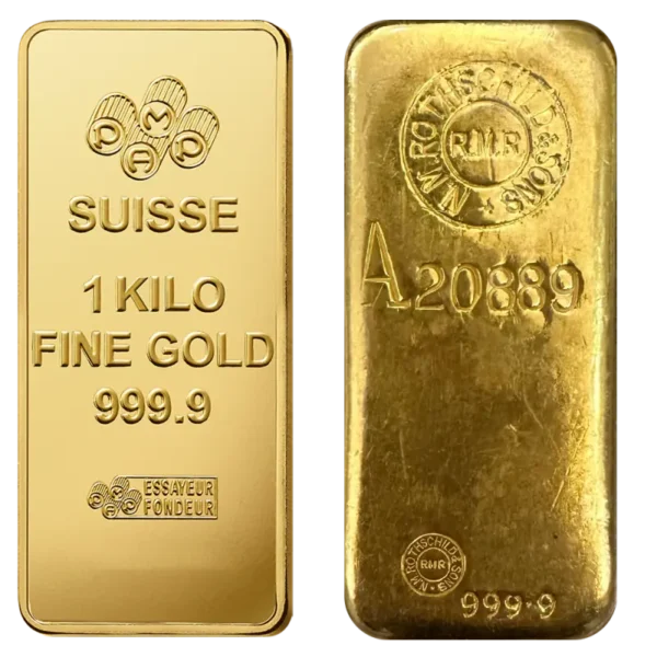 1 Kilo Gold Bar | Different Manufacturers | LBMA