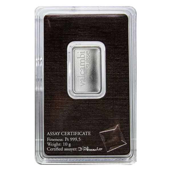 10g Platinum Bar | Valcambi