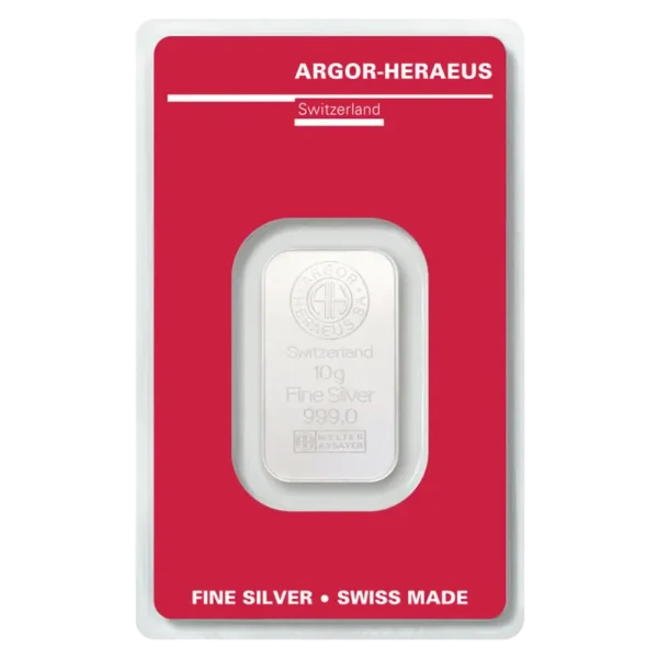 10g Silver Bar | Argor-Heraeus