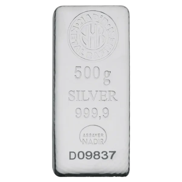 500g Silver Bar | Nadir Metal Rafineri