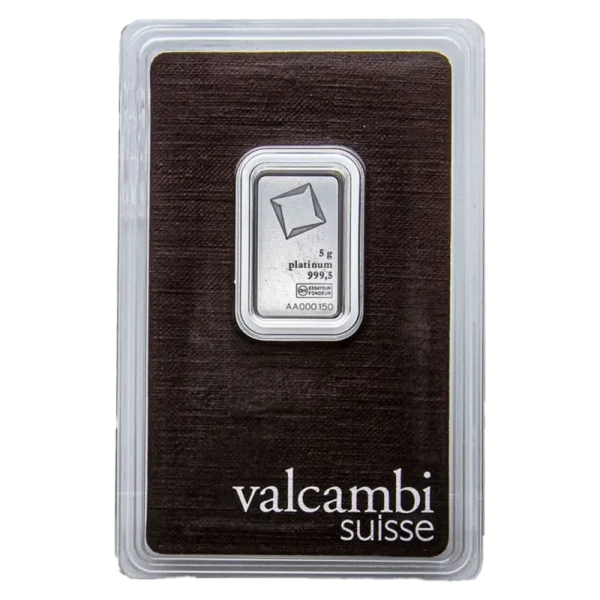 5g Platinum Bar | Valcambi