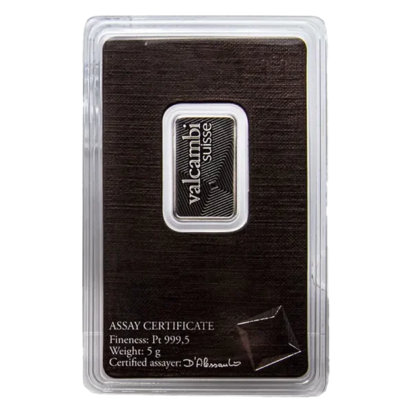 5g Platinum Bar | Valcambi