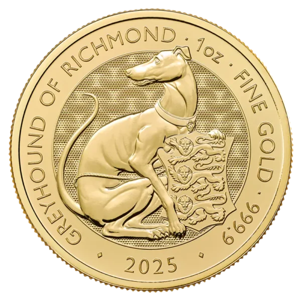 1 oz Tudor Beasts Greyhound of Richmond Gold Coin | 2025