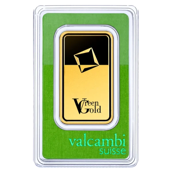 100g Gold Bar | Valcambi | Green Gold