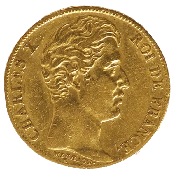 20 Franc Charles X Gold Coin | 1824 - 1830