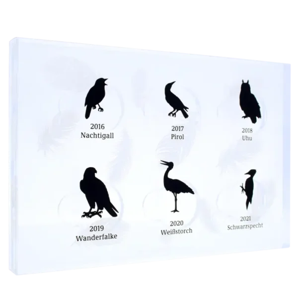 German Native Birds - Gold Coins Box Complete Collection EMPTY