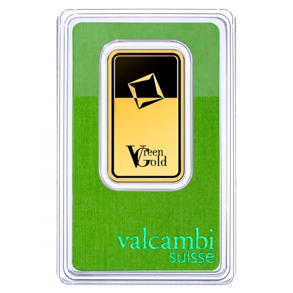 1 oz Gold Bar | Valcambi | Green Gold