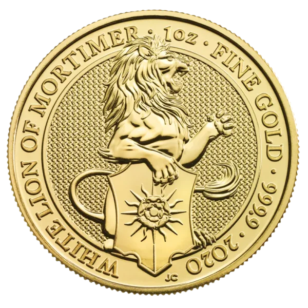1 oz Queen's Beasts White Lion Gold Coin | 2020