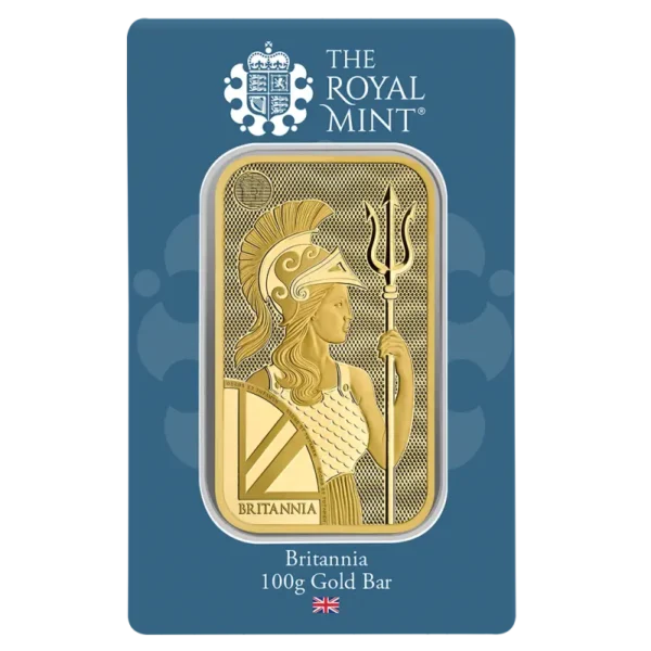 100g Britannia Gold Bar | Royal Mint