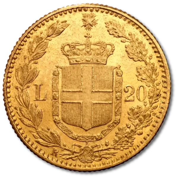 20 Italian Lira Umberto I | Gold | 1879-1897