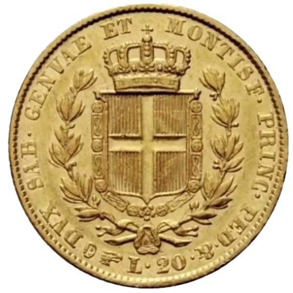 20 Lira Sardinia Charles Albert | Gold | 1831 - 1849