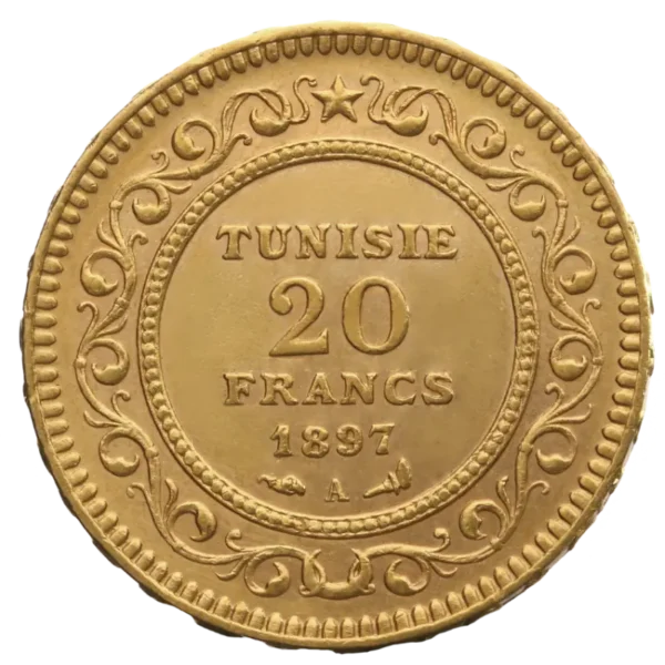 20 Tunisian Francs | Gold | mixed years
