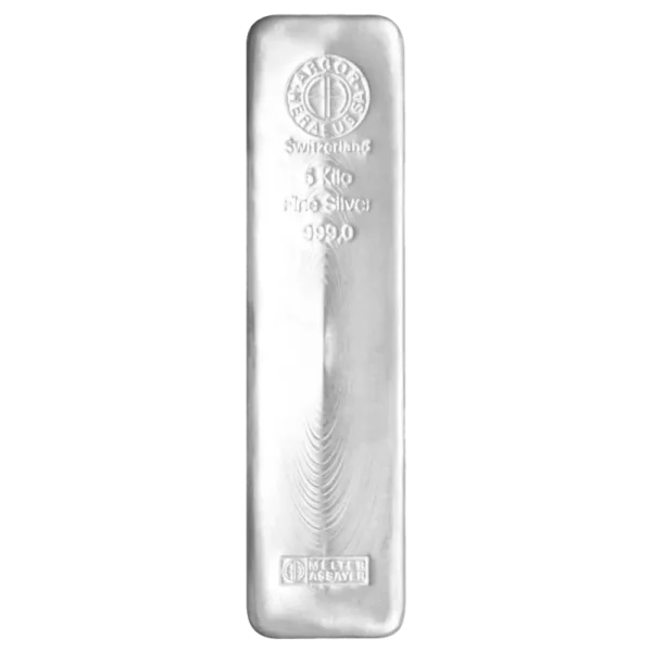 5 Kilo Silver Bar | Argor-Heraeus