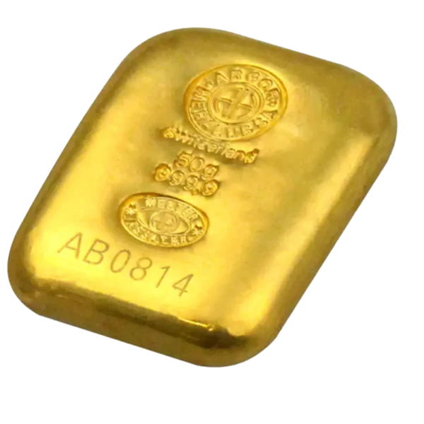 50g Gold Bar | Argor-Heraeus | Casted