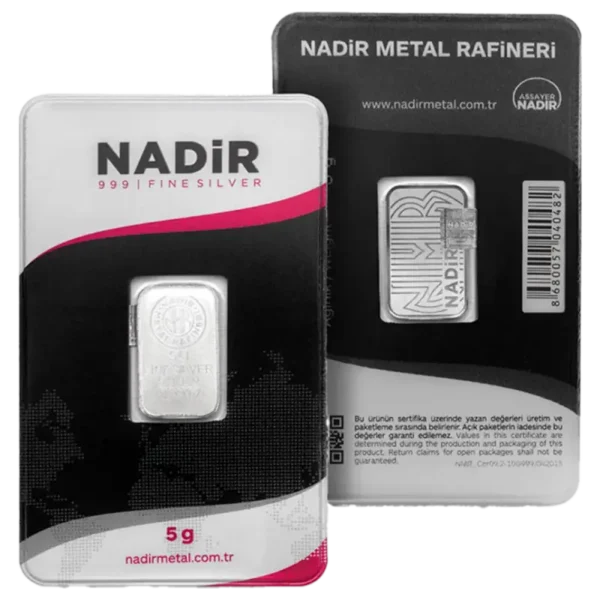 5g Silver Bar | Nadir Metal Rafineri