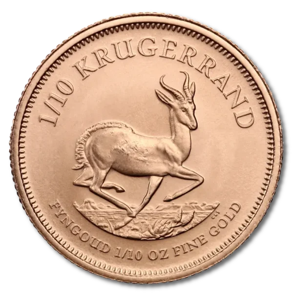 1/10 oz Krugerrand Gold Coin | Mixed Years | Uncirculated