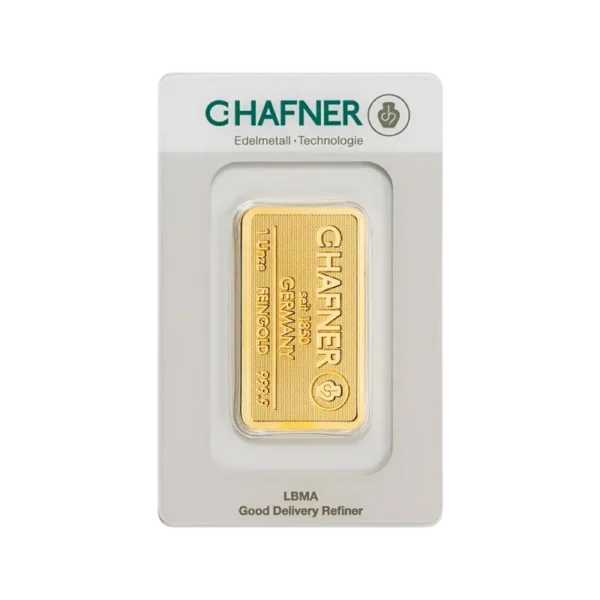 1 oz Gold Bar | C.Hafner