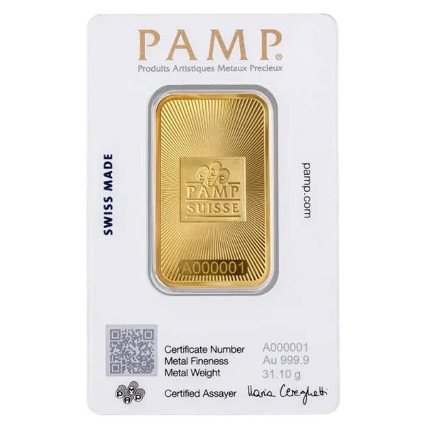 1 oz Gold Bar | PAMP Suisse