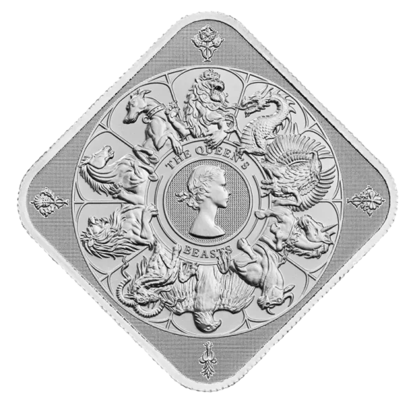 1 oz Queen's Beast Completer Silver Bar | The Royal Mint