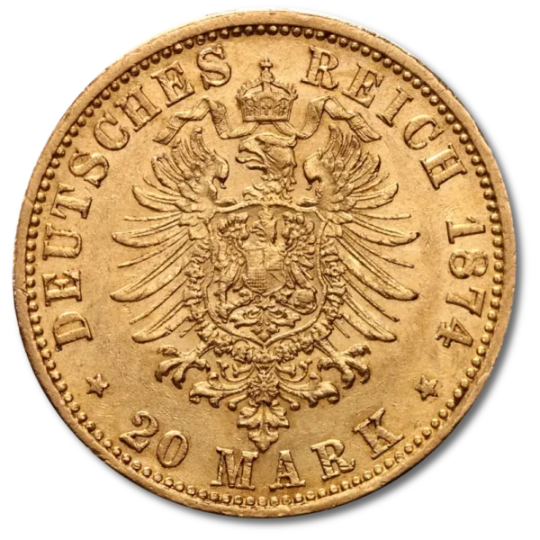 20 Mark Emperor Wilhelm I Prussia Gold Coin | 1871-1888