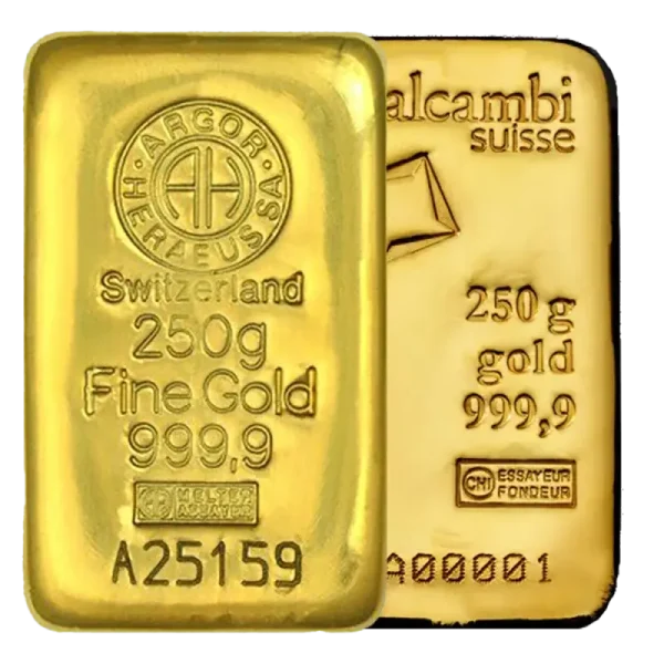 250g Gold Bar | Different manufacturer