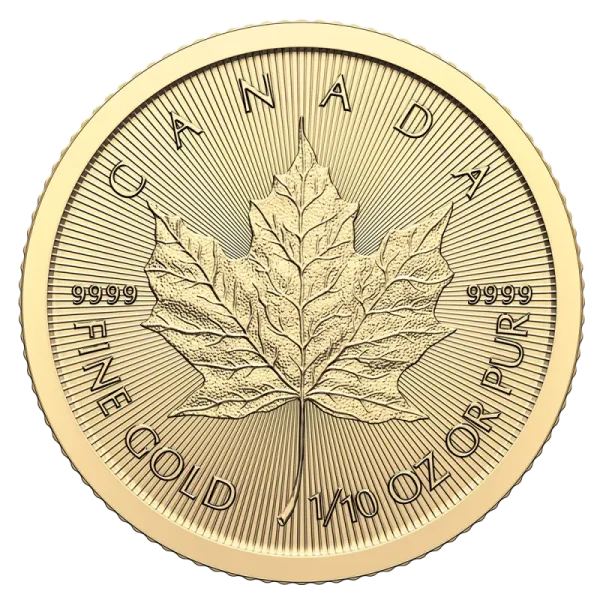 1/10 oz Maple Leaf Gold Coin | 2024