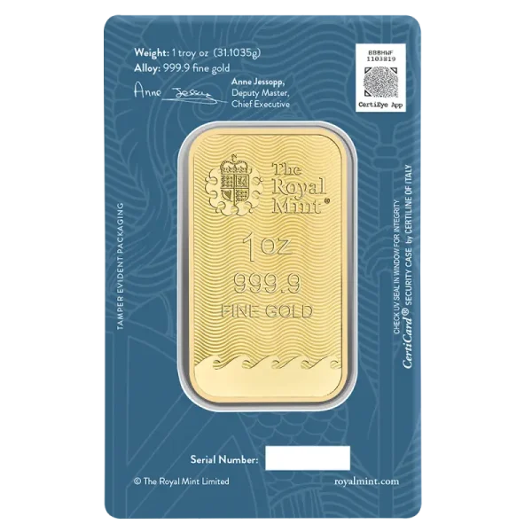 1 oz Britannia Gold Bar | Royal Mint
