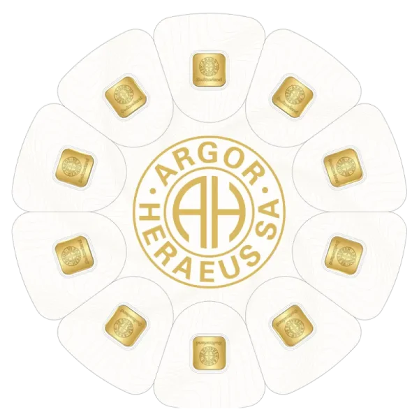 10 x 1g Gold Bars GoldSeed | Argor-Heraeus