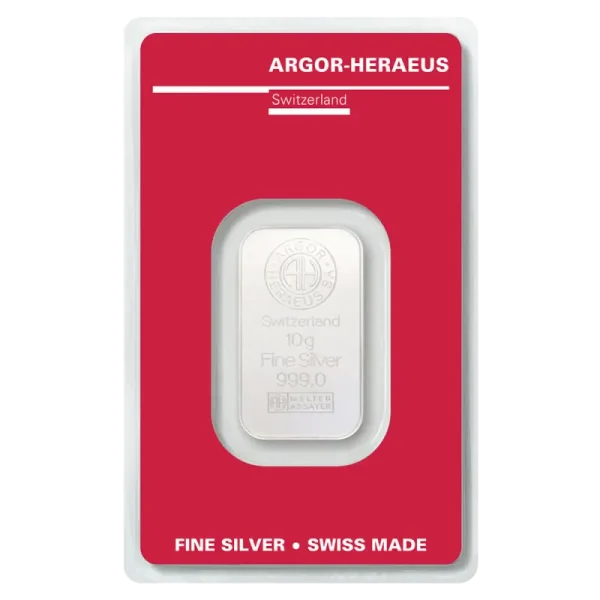 10g Silver Bar | Argor-Heraeus