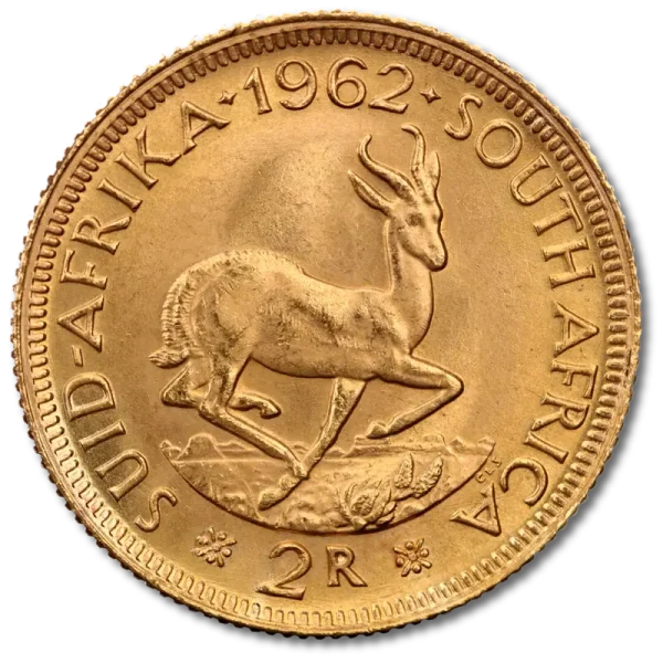 South African 2 Rand Gold Coin | 1961-1983
