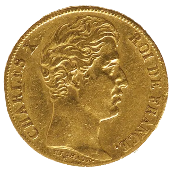 20 Franc Charles X Gold Coin | 1824 - 1830