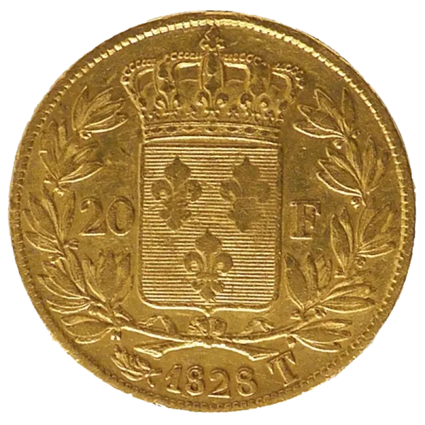 20 Franc Charles X Gold Coin | 1824 - 1830