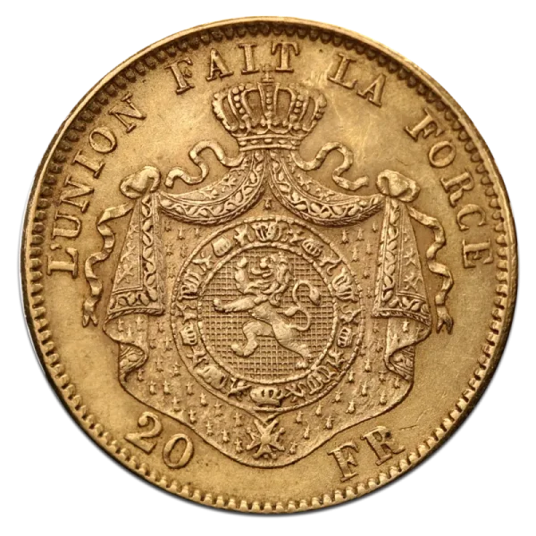 20 Franc Leopold II Belgium Gold Coin | 1867 -1882
