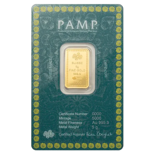 5g Gold Bar | PAMP | Diwali Lakshmi & Rangoli